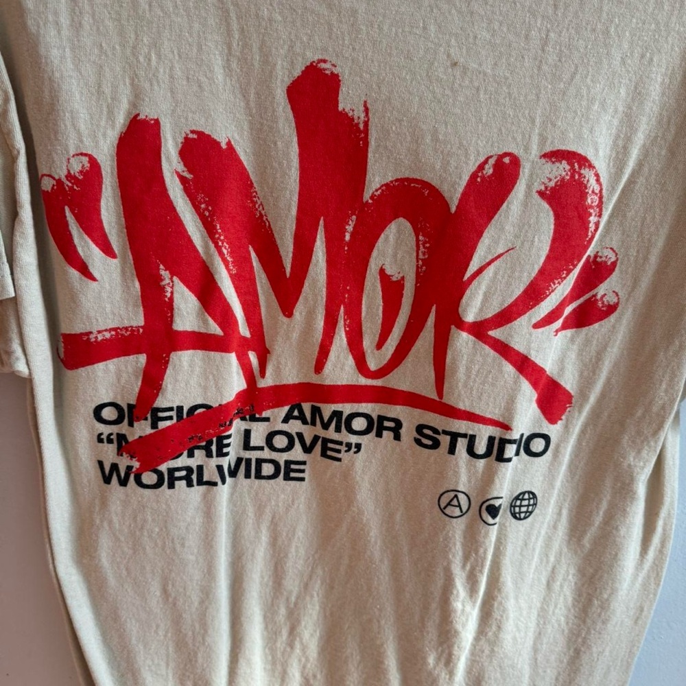 Fashion Nova Beige Amor Graphic Tee